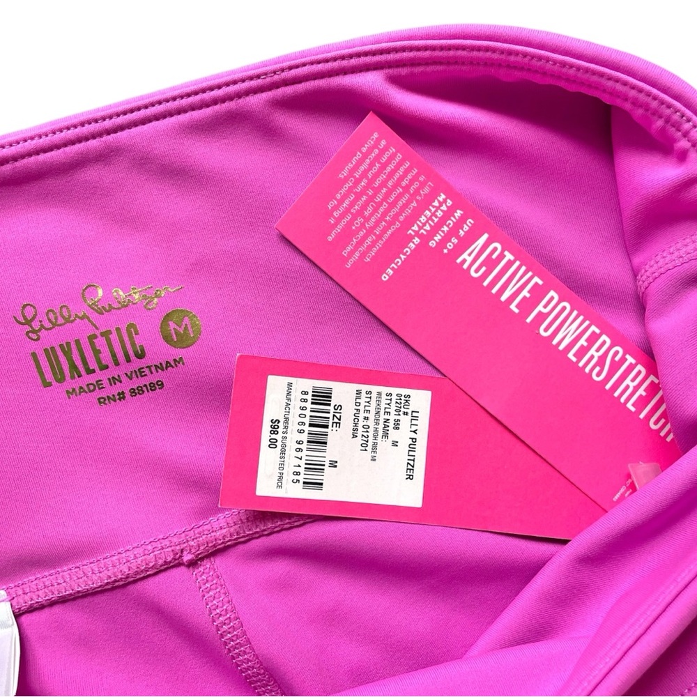 *NWT* UPF 50+ Luxletic 24" Weekender High Rise Legging Wild Fuscia - Picture 13 of 16